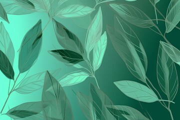 green leaves background