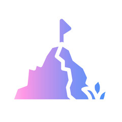 hiking Gradient icon