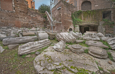 The Theatre of Marcellus’ ruins is an ancient open-air theatre, built in the closing years of the Roman Republic. It was inaugurated in 12 BC by Augustus. Rome, 2017