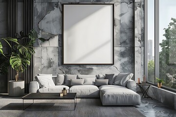Minimalist Modern Living Room with Neutral Tones