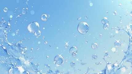 水の粒子のマクロフォトグラフィー11