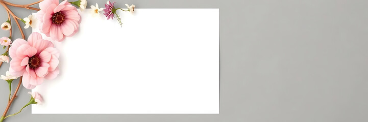 beautiful arrangement of soft pastel flowers on gray background, perfect for creative layouts and floral designs. delicate petals add charming touch