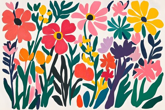 Set of Hand drawn watercolor illustration Red Apple Flowers. Vector, Isolated on white background. Element for design of invitations, movie posters, fabrics and other objects.
