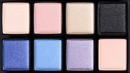 Fototapeta premium A Beautiful Array of Colorful Eyeshadow Shades for Creative Makeup Looks