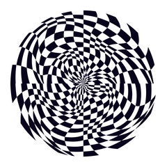 Psychedelic checkerboard pattern