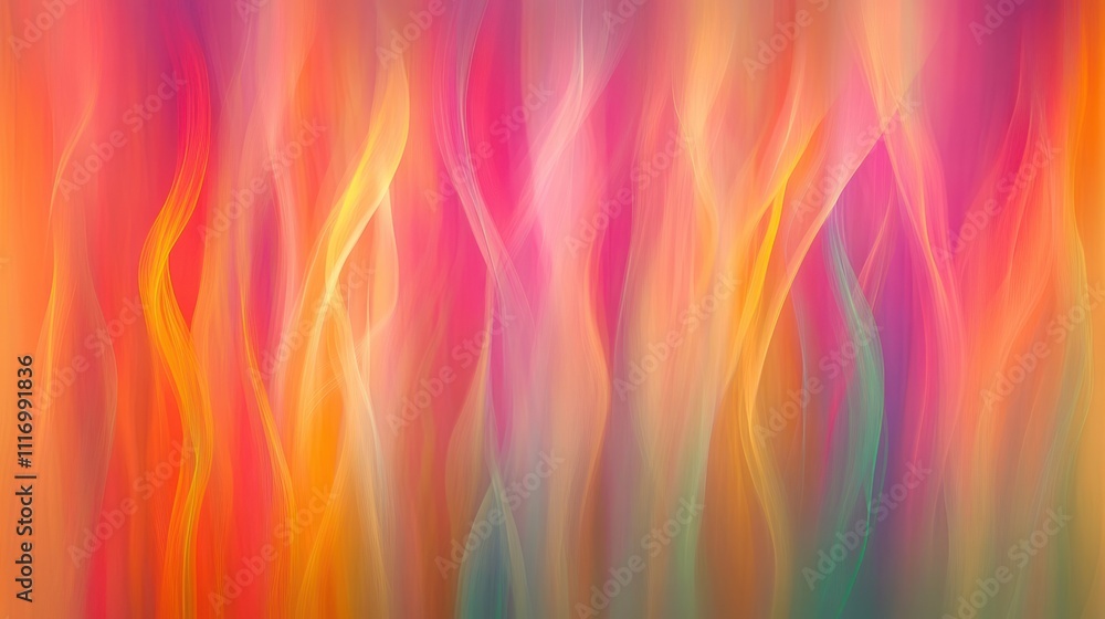 Poster abstract colorful waves creating a vibrant background
