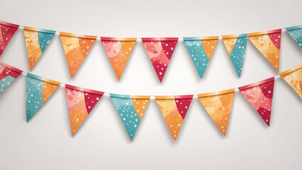 Fototapeta premium colorful flags on a white background