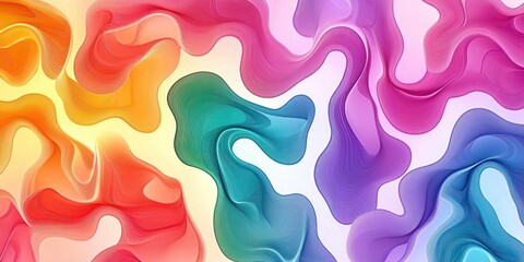 Obraz premium Colorful Abstract Doodle Pattern Creative Fun Background for Children Modern Artistic Design with Shapes and Lines