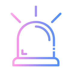 siren Line Gradient Icon