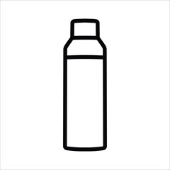 Minimalist Drinking Water Line Icon