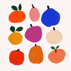 set of fruits