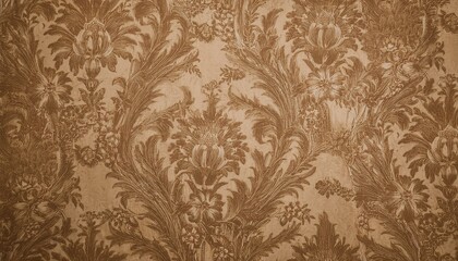 빈티지 패턴 벽지 올드한 감성이 느껴지는 세피아 톤의 꽃무늬 패턴 벽지