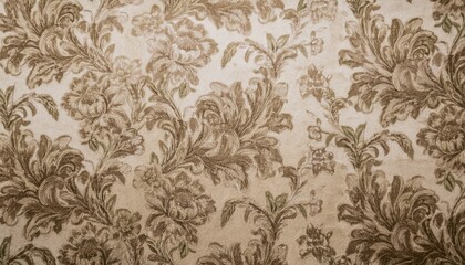 빈티지 패턴 벽지 올드한 감성이 느껴지는 세피아 톤의 꽃무늬 패턴 벽지