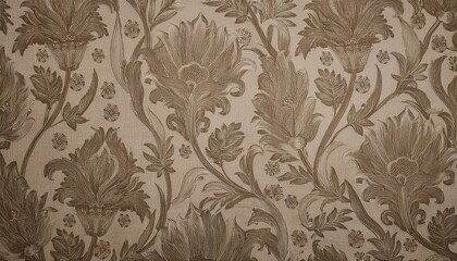 빈티지 패턴 벽지 올드한 감성이 느껴지는 세피아 톤의 꽃무늬 패턴 벽지