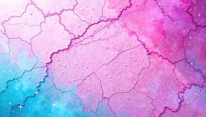 Obraz premium Vibrant aqua and pink colors on a textured background with purple sparkles , pink, textured, pattern