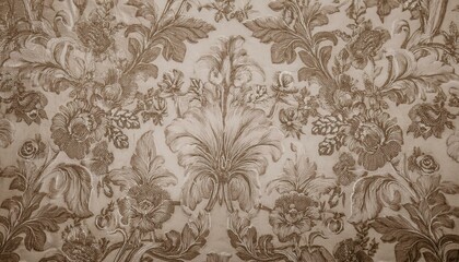 빈티지 패턴 벽지 올드한 감성이 느껴지는 세피아 톤의 꽃무늬 패턴 벽지