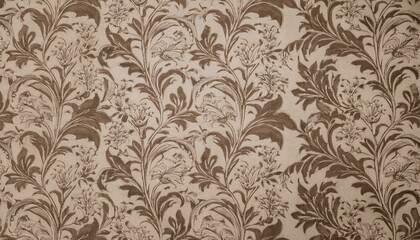 빈티지 패턴 벽지 올드한 감성이 느껴지는 세피아 톤의 꽃무늬 패턴 벽지