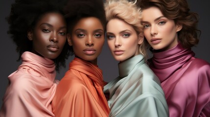 Fototapeta premium Vibrant Unity of Color and Culture