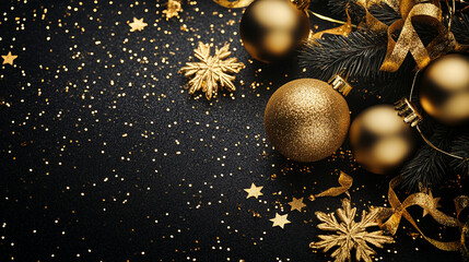 Gold Glittery Background with Gold Pattern for Festive and Elegant New Year Look