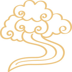 A traditional brown cloud