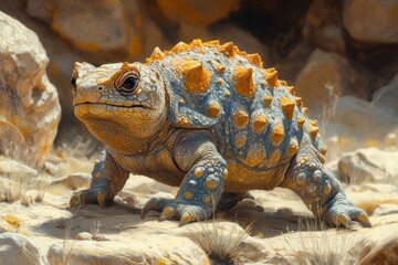 Obraz premium iguana on a rock