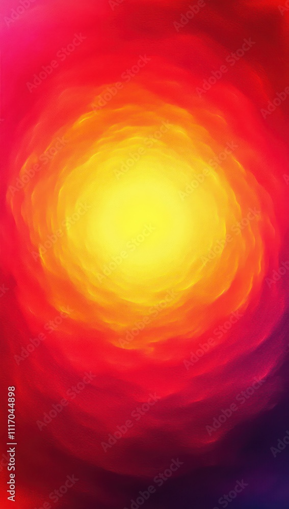 Poster radial gradient abstract composition with vibrant colors and soft lighting