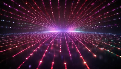 Fototapeta premium Colorful LED lights creating a mesmerizing pattern, abstract, illuminated