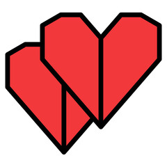 Paper Heart Icon