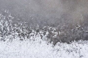 Frozen lake