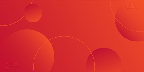 Abstract 3D background with orange color and bright orange circle pattern design. Dynamic orange gradient background design. eps10