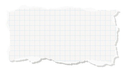 破れた紙の背景素材、方眼ノート