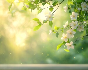 Obraz premium Spring Blossoms in Sunlight.