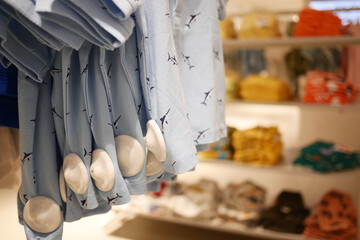Clothing security tag on a shirt ,