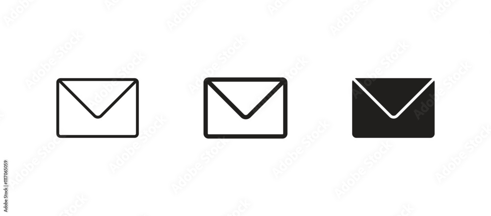 Poster email envelope icon vector. message icon symbol