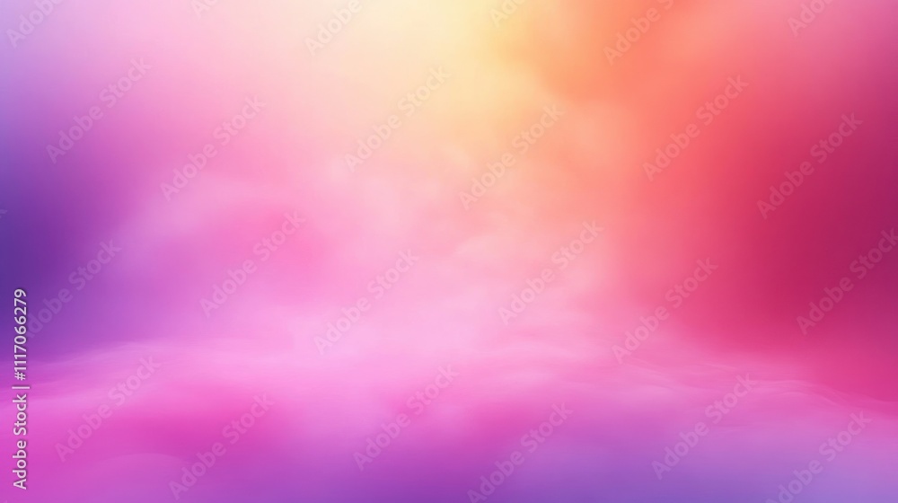 Poster pastel gradient rectangle abstract layout with ethereal lighting and dreamy atmosphere