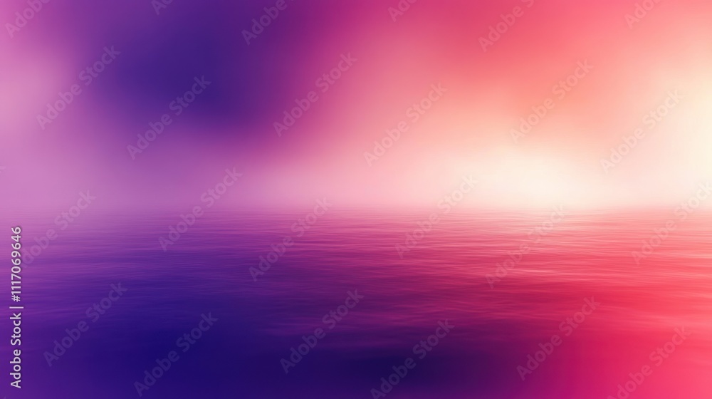 Poster soft gradient of violet peach colors with diffused natural light