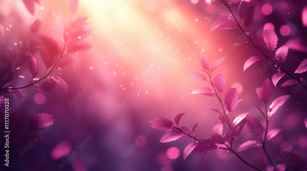 Poster gradient rectangle in violet peach colors
