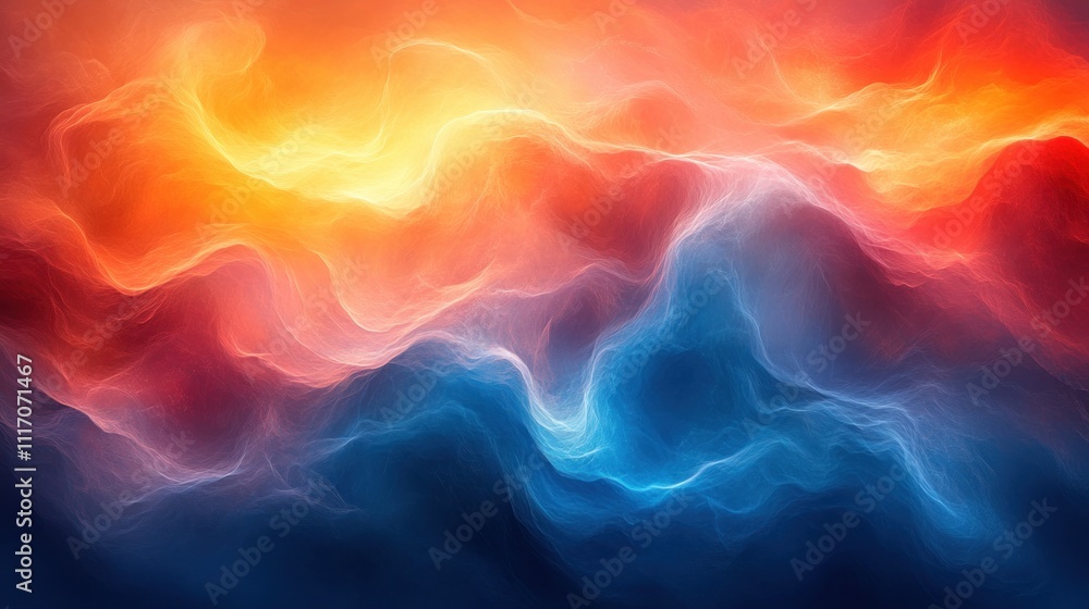 Aufkleber gradient abstract rectangle trichrome calm design fitness background image