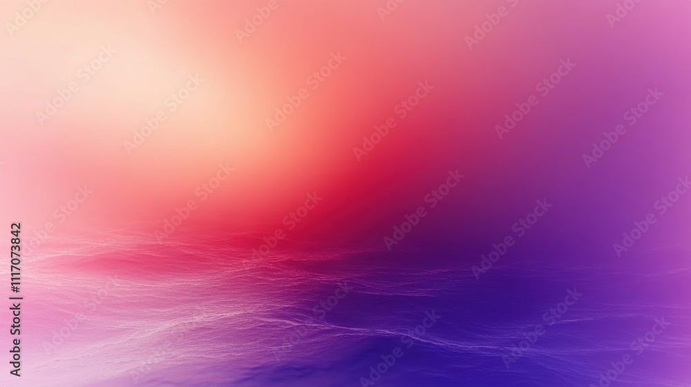 Poster gradient rectangle in violet and peach colors