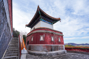 Tibetan architecture in the Four Great Regions of Summer Palace in Beijing.