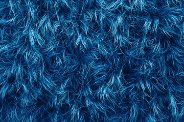 Obraz premium A close-up of a soft, fluffy blue texture resembling fur or synthetic fabric.