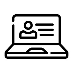 elearning Line Icon
