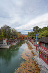 Fototapeta premium Scenery of Suzhou Street, Summer Palace, Beijing.