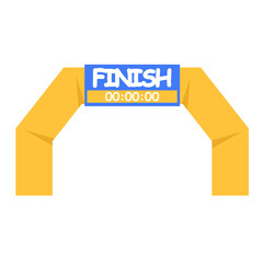 Finish Line Arch. Vector Illustration