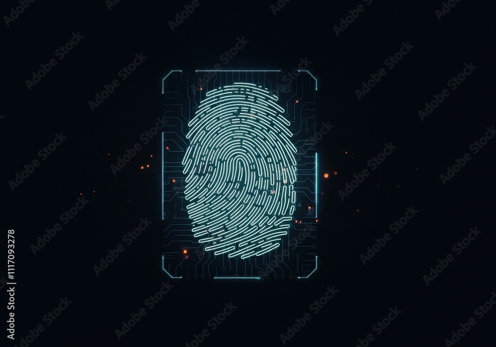 Poster businessman protecting personal data by lock icon of cyber security cybersecurity and privacy concep