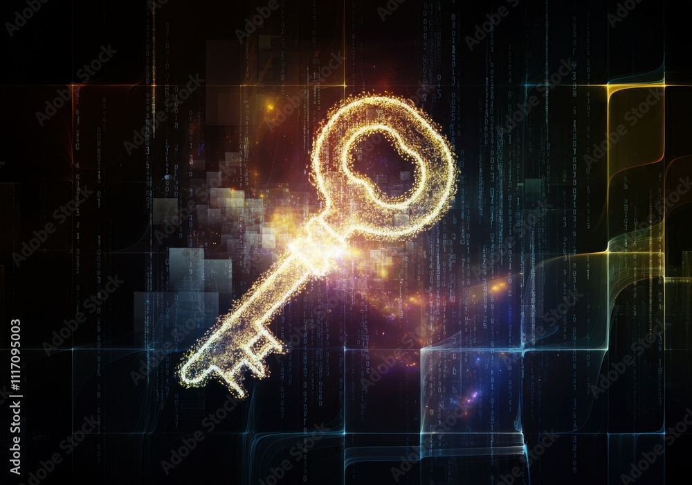 Poster businessman protecting personal data by lock icon of cyber security cybersecurity and privacy concep