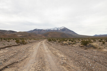 Road to The Racetrack at Death Valley National Park, California