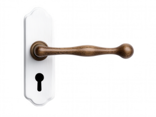 Animated Digital Door Handle with Key Inserted Midway Illustration
