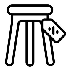 Bar Stool Line Icon