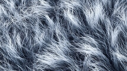 Obraz premium A close-up of soft, textured fur with a blend of gray and white tones.